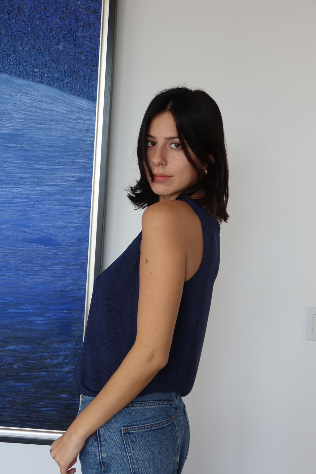 Joie Textured V-Neck Tank