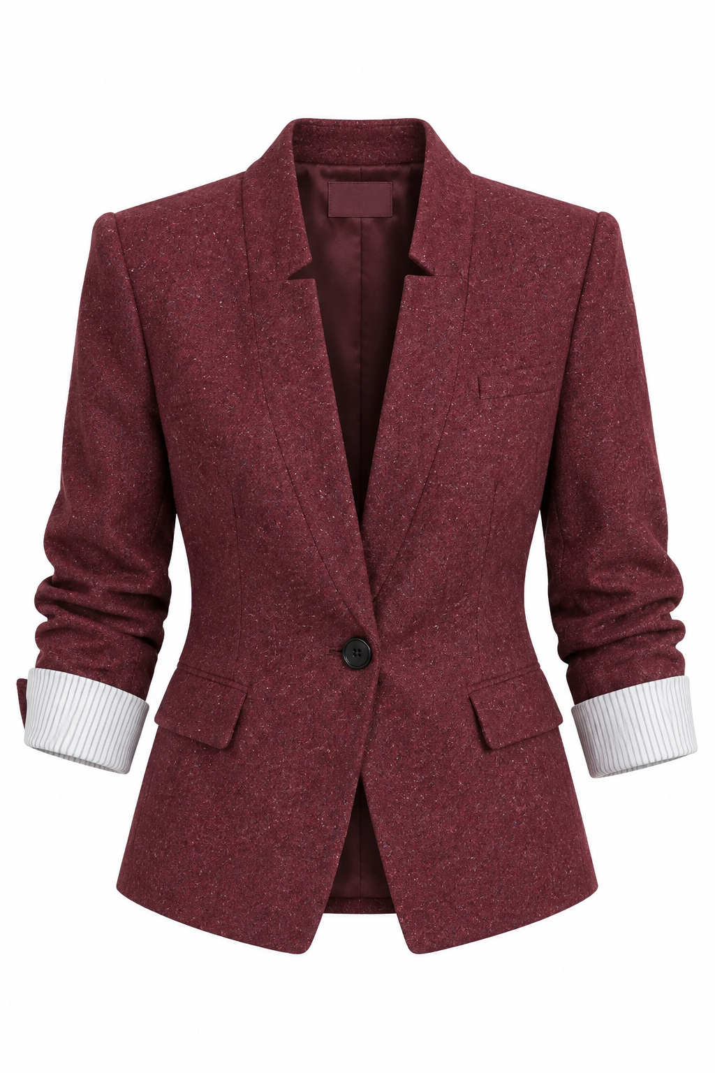 Veronica Beard Structured Maroon Blazer