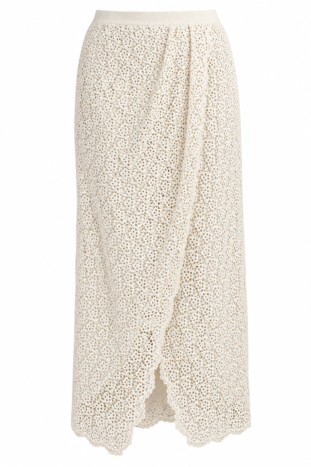 Isabel Marant Ivory Floral Lace Maxi Skirt