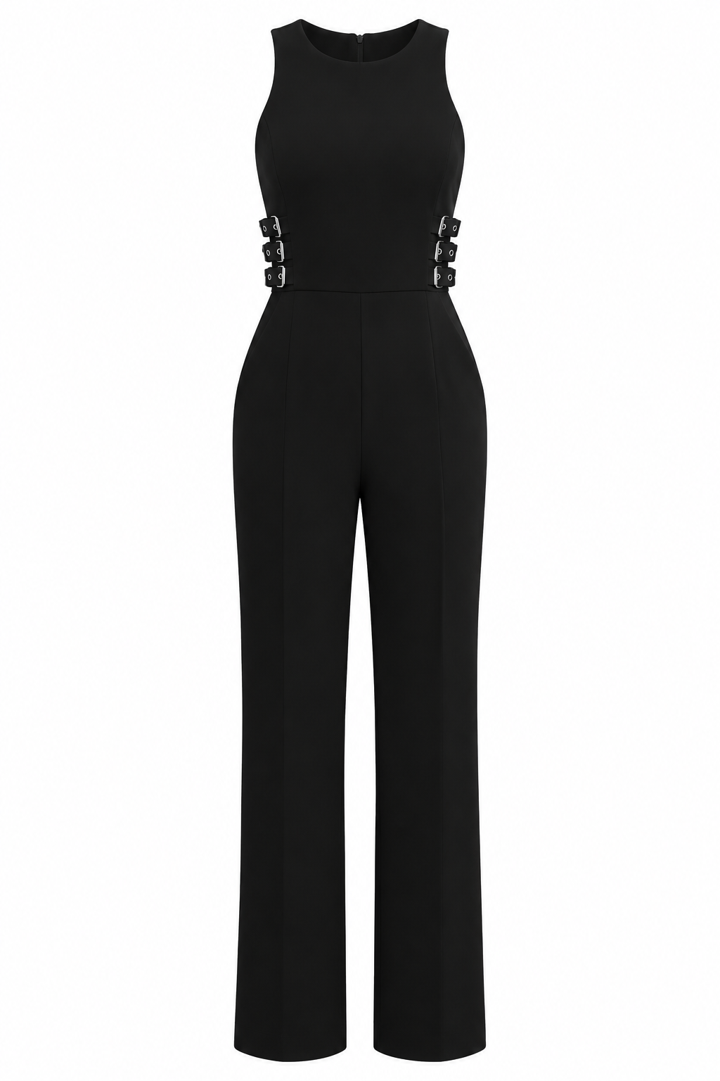 A.L.C. Black Buckle-Detail Jumpsuit