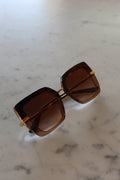Lentes de Sol Cuadrados Carey y Dorado de Dolce & Gabbana
