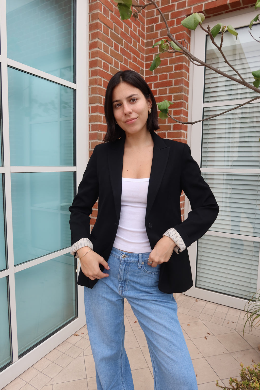 Blazer Negro Entallado de Theory