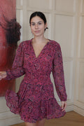A.L.C. Vestido Mini Rosa Estampado