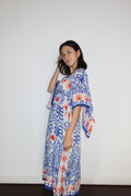 Vestido Boho Azul y Blanco FARM Rio