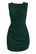 Vestido Mini Verde Oscuro Drapeado AllSaints