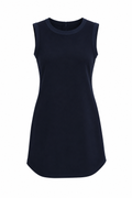 Minivestido sin Mangas Negro y Azul de J. Crew 