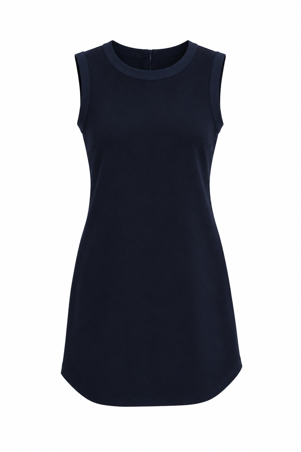 Minivestido sin Mangas Negro y Azul de J. Crew 