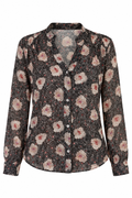 Berenice Floral Print Button-Down Blouse