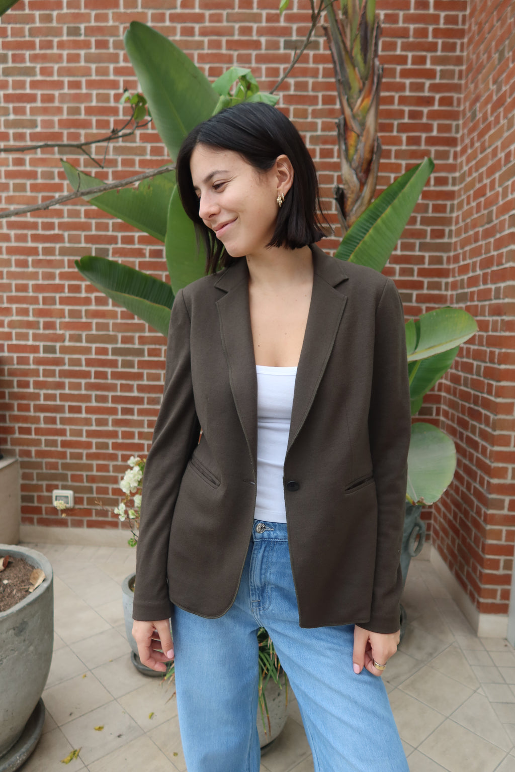 Blazer Verde Oliva Entallado de Rag & Bone