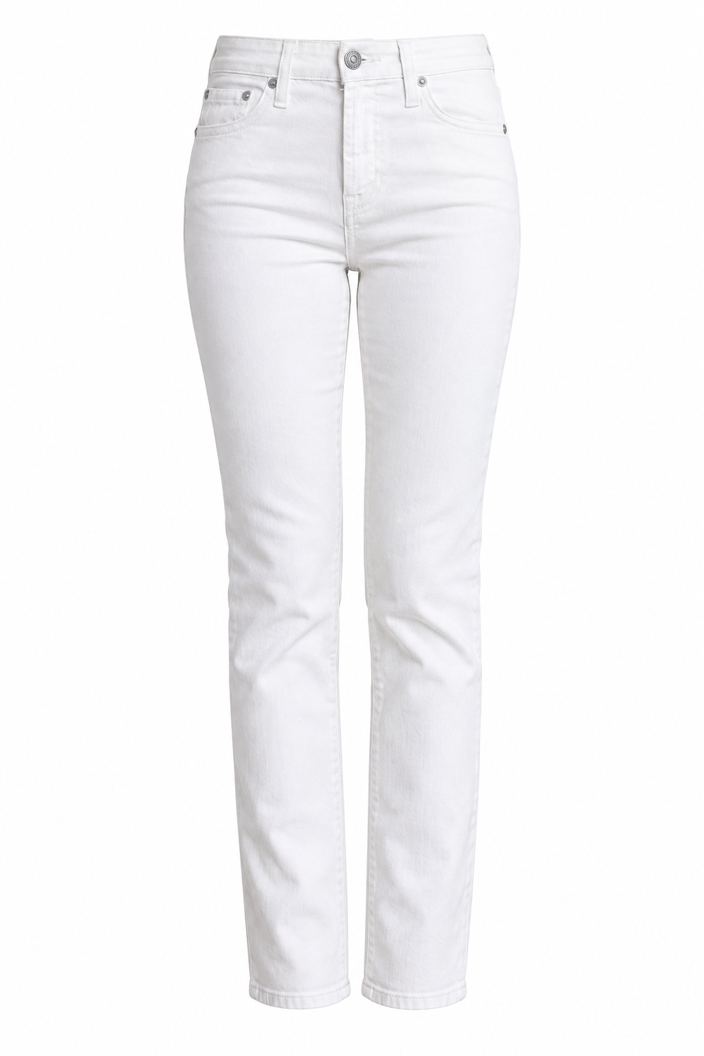 7 For All Mankind White Skinny Jeans