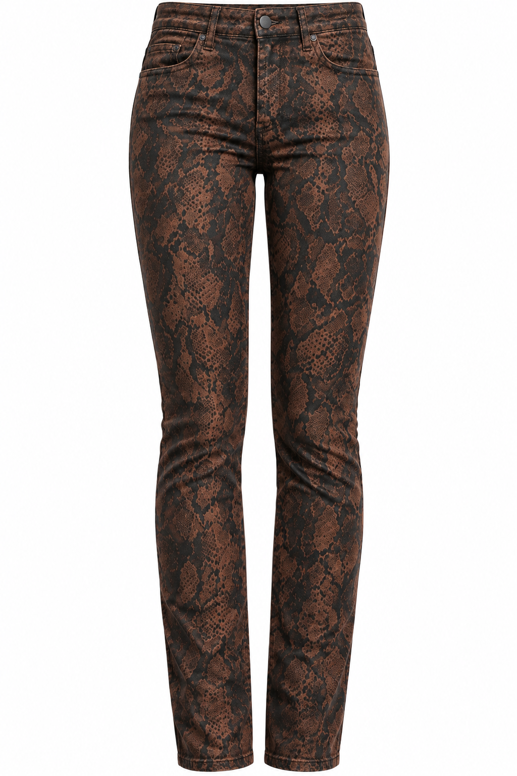 Paige Snake Print Skinny Jeans