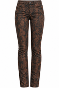 Paige Snake Print Skinny Jeans