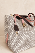Carolina Herrera Monogram Canvas Tote Bag