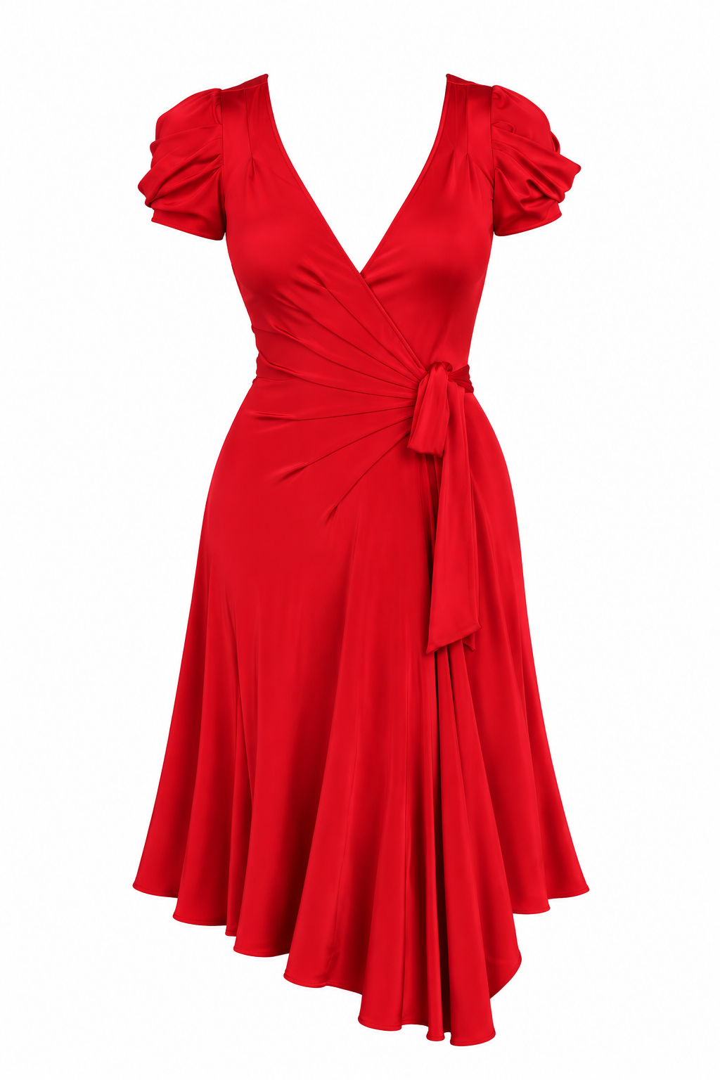 Diane von Furstenberg Vestido Cruzado Rojo