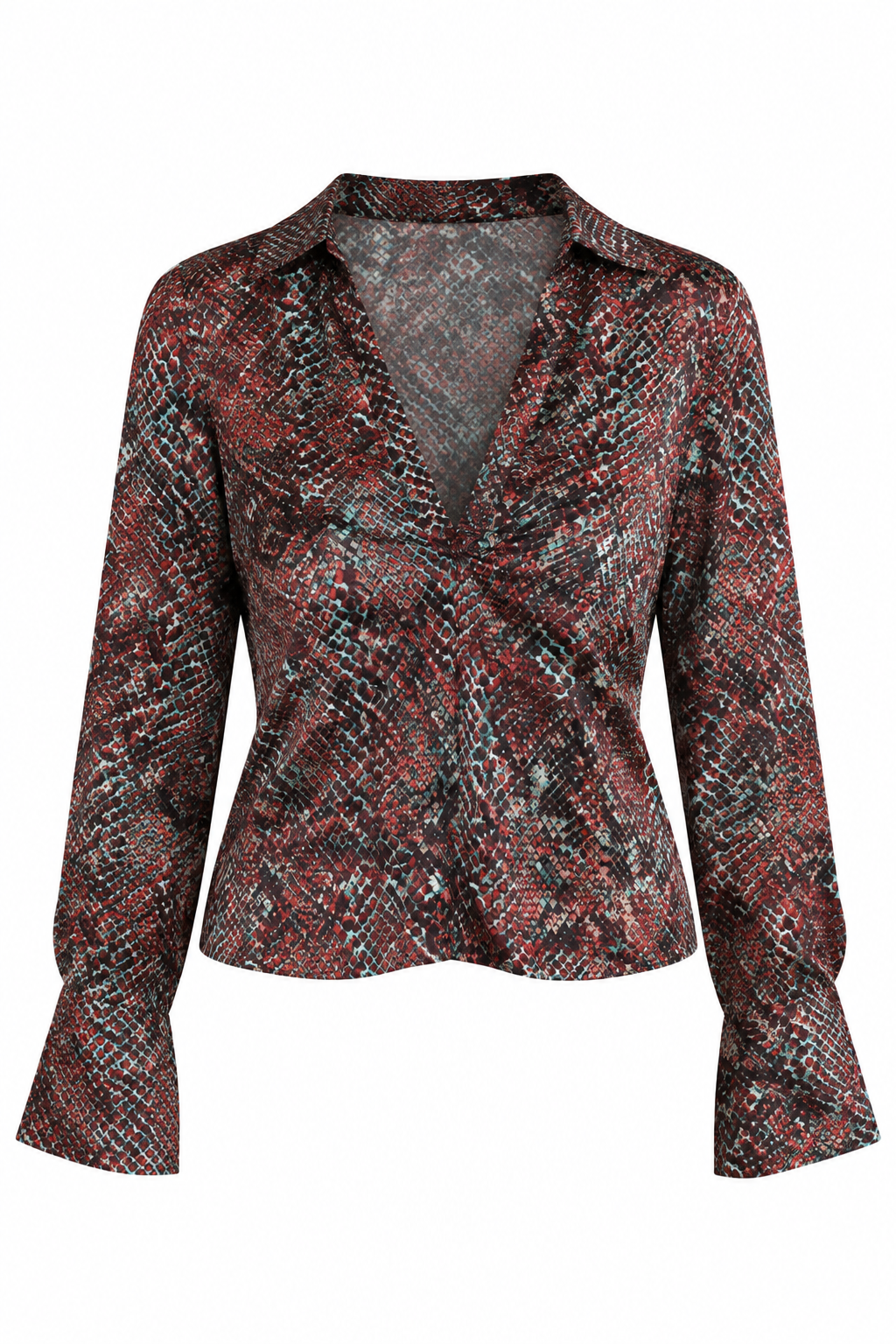 Nicholas Multicolor Snake Print Blouse