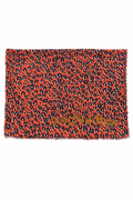 Louis Vuitton Orange Leopard Print Scarf