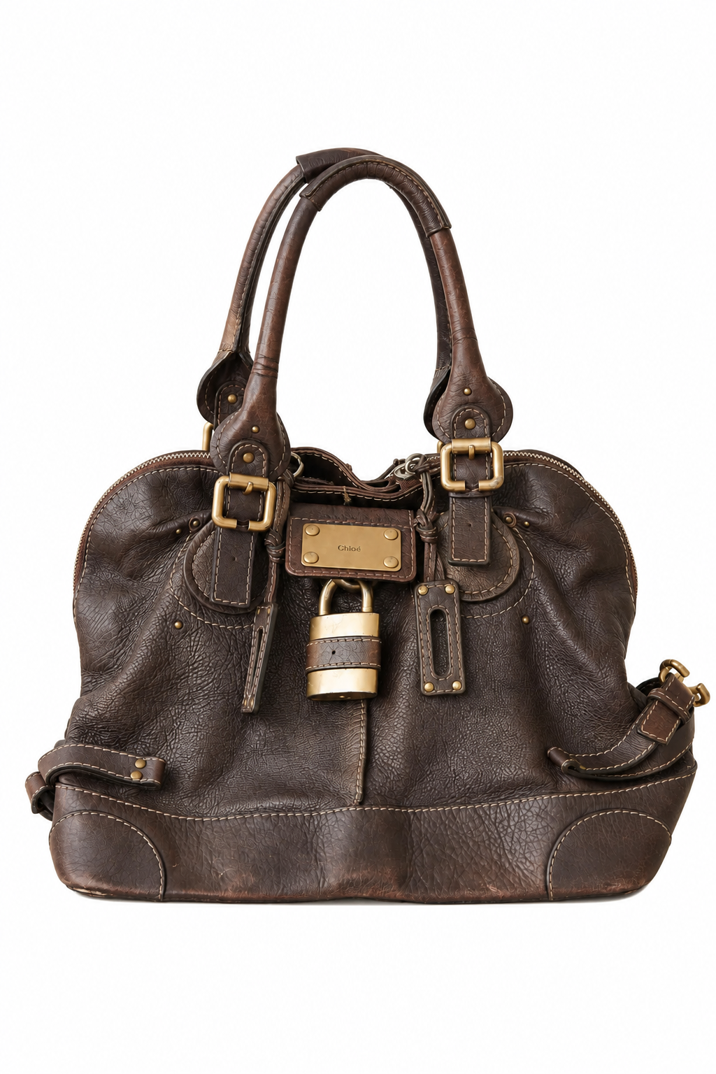 Chloé Brown Leather Paddington Bag