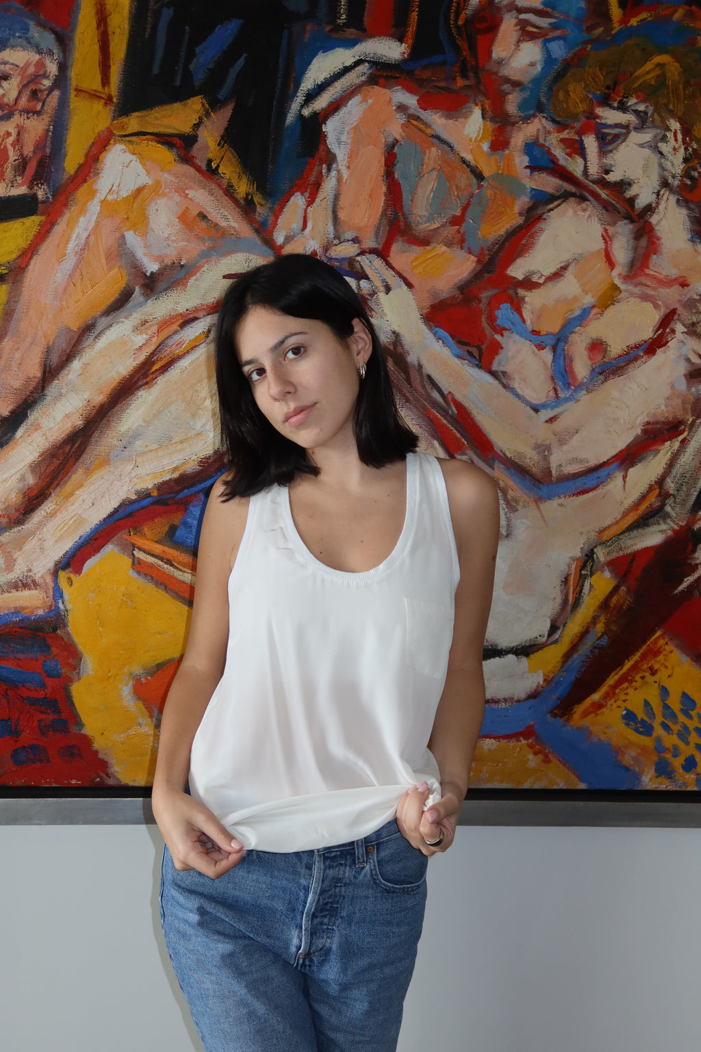 Joie Silky Scoop Neck Tank