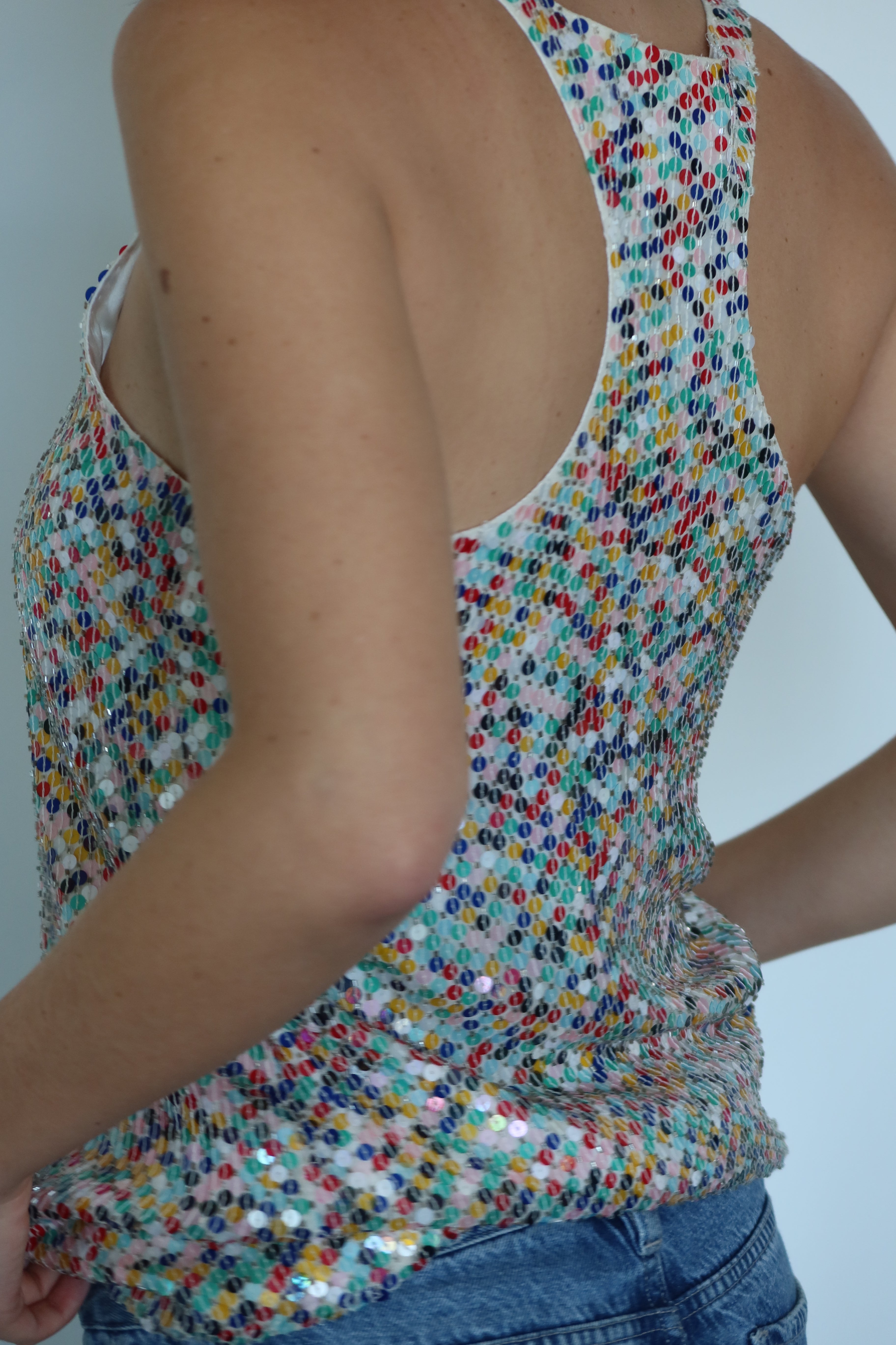 Parker Multicolor Sequin Tank Top