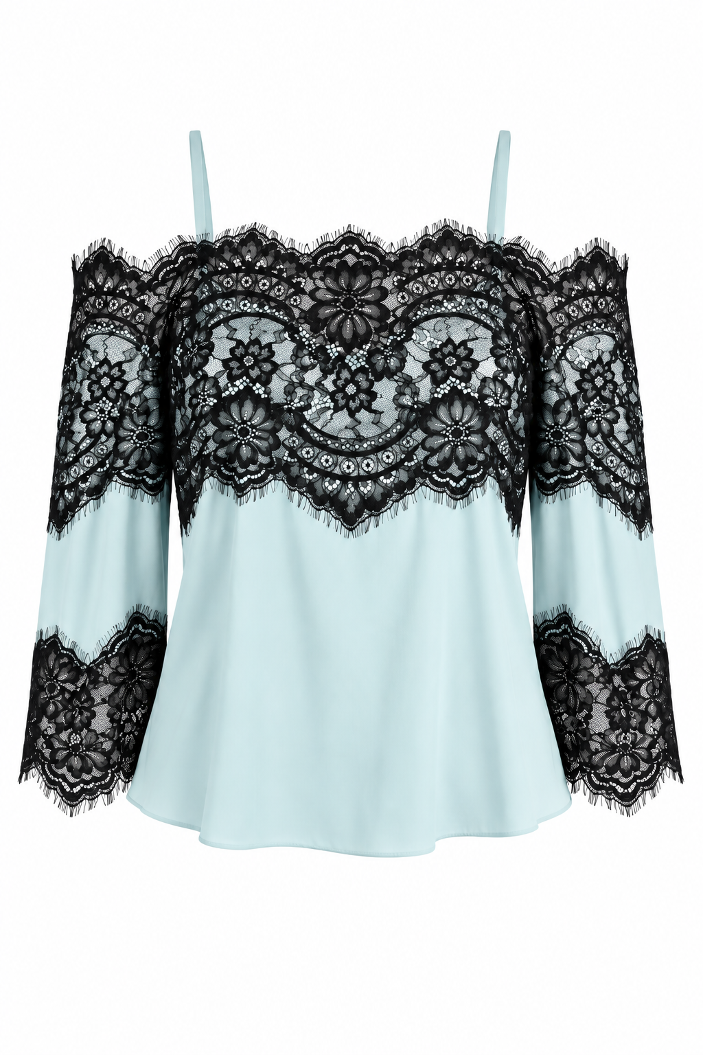 Alice + Olivia Lace Off-Shoulder Top