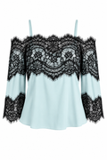 Alice + Olivia Lace Off-Shoulder Top