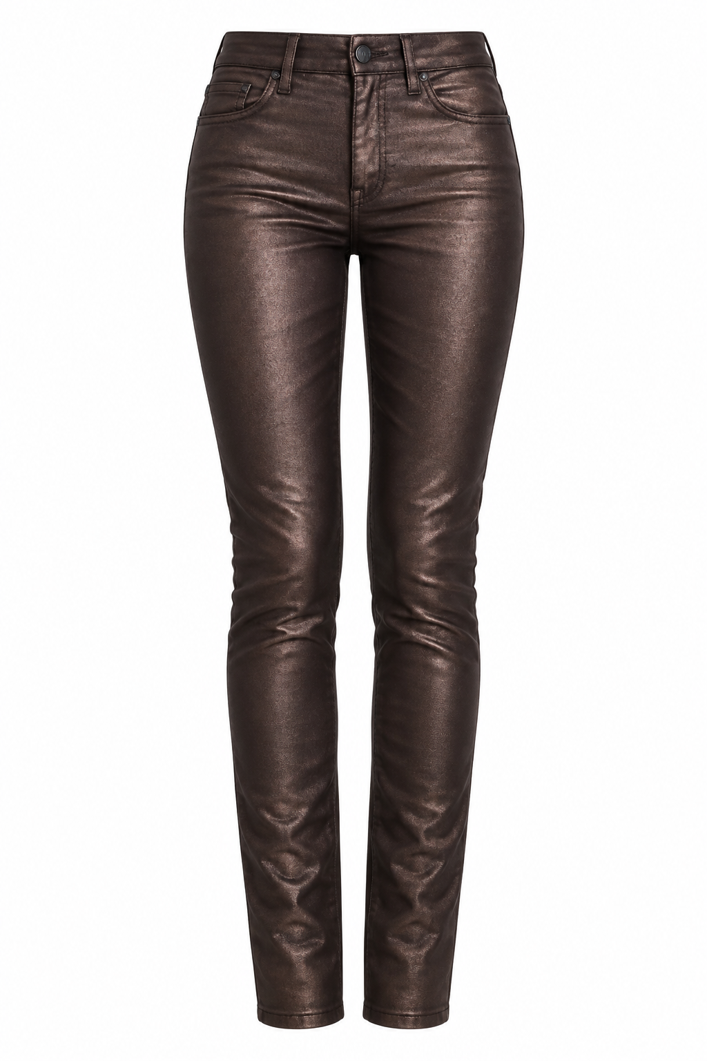 7 For All Mankind Metallic Skinny Jeans