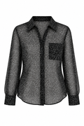 Diane von Furstenberg Sheer Printed Blouse