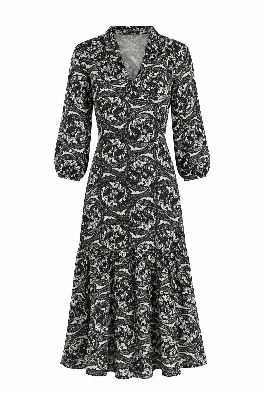 Vestido Midi Estampado de Ba&sh