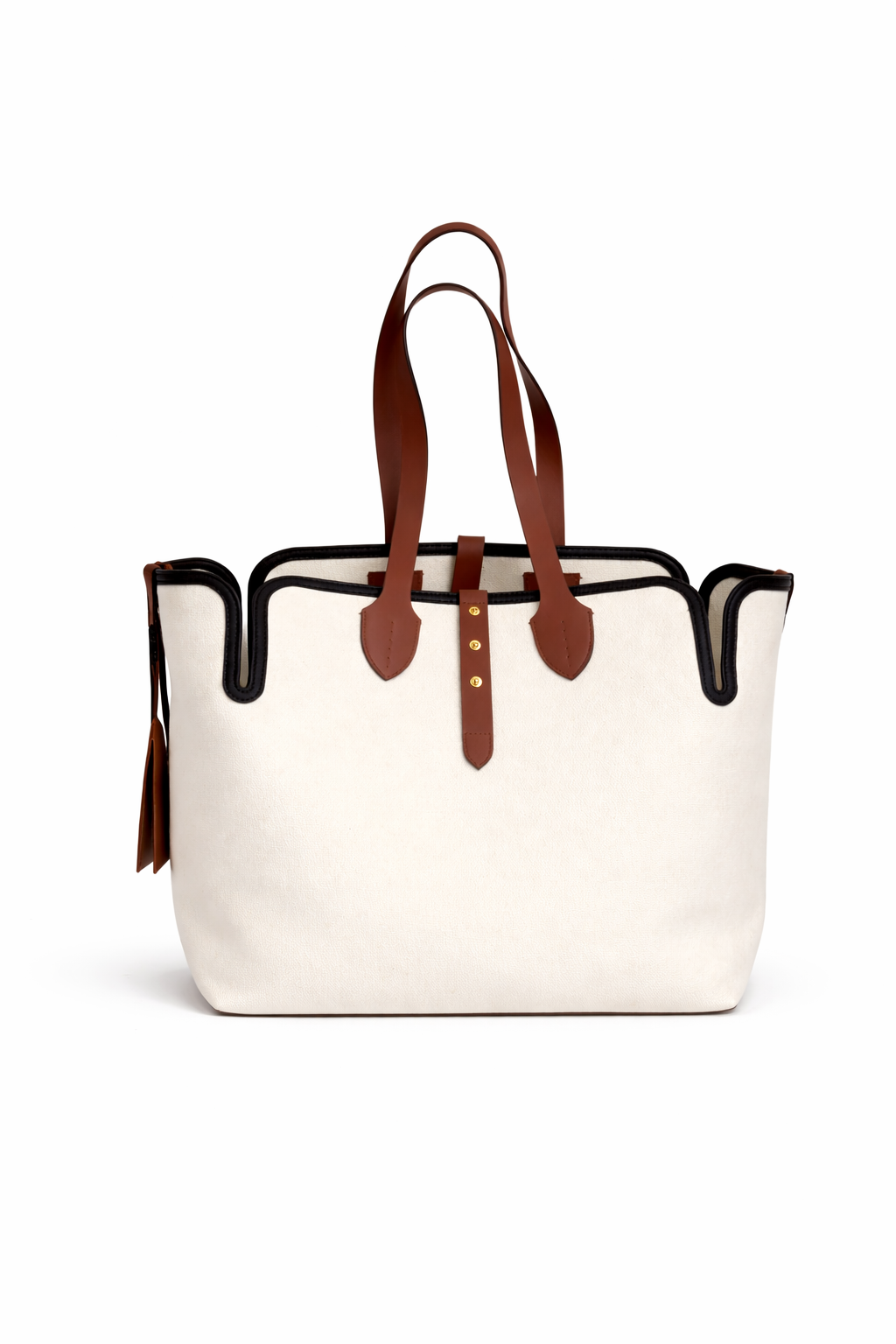 Burberry Logo Canvas Tote Bag with Pouch