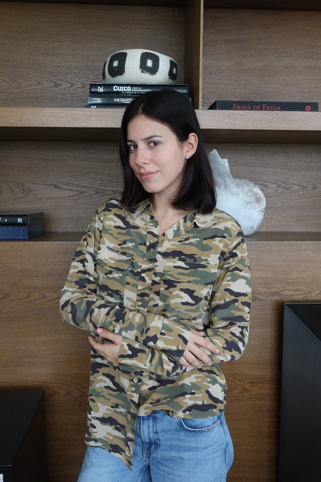 Equipment Camouflage-Print Blouse