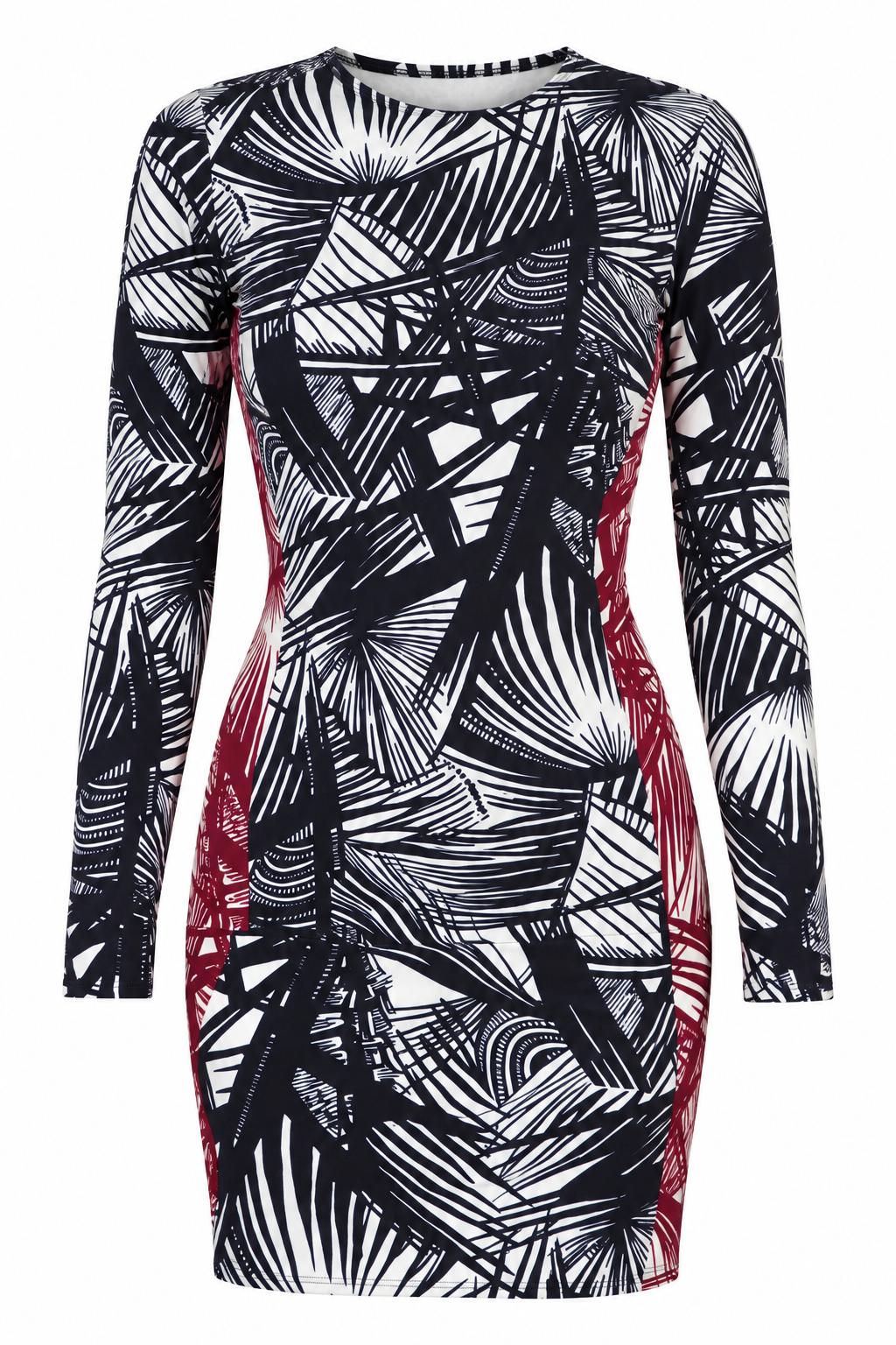 Elizabeth and James Mailyn Palm Print Mini Dress