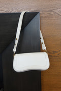 JW PEI White Leather Shoulder Bag