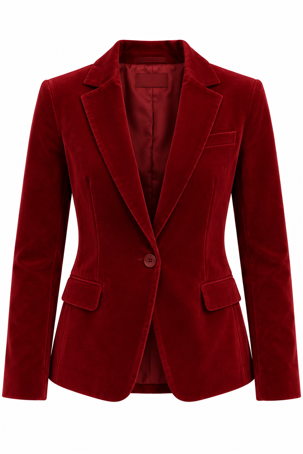 Zadig & Voltaire Burgundy Velvet Jacket