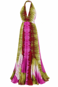 Silvia Tcherassi Multicolor Halter Maxi Dress