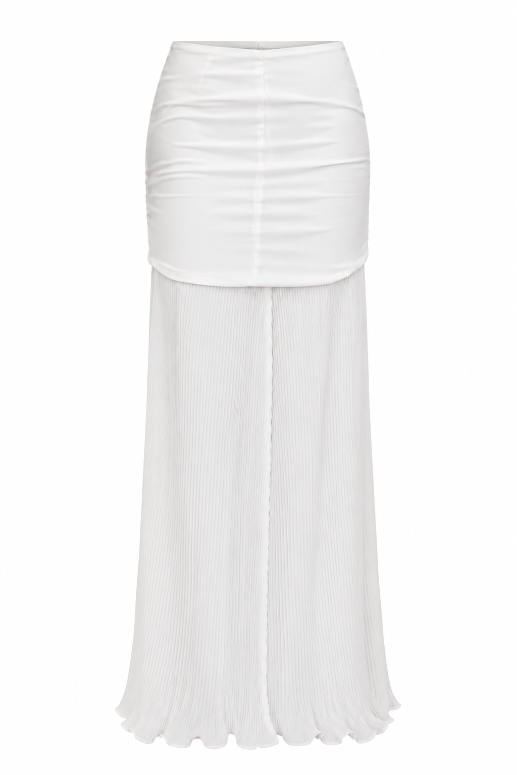 Baobab White Pleated Skirt