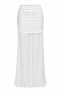 Baobab White Pleated Skirt