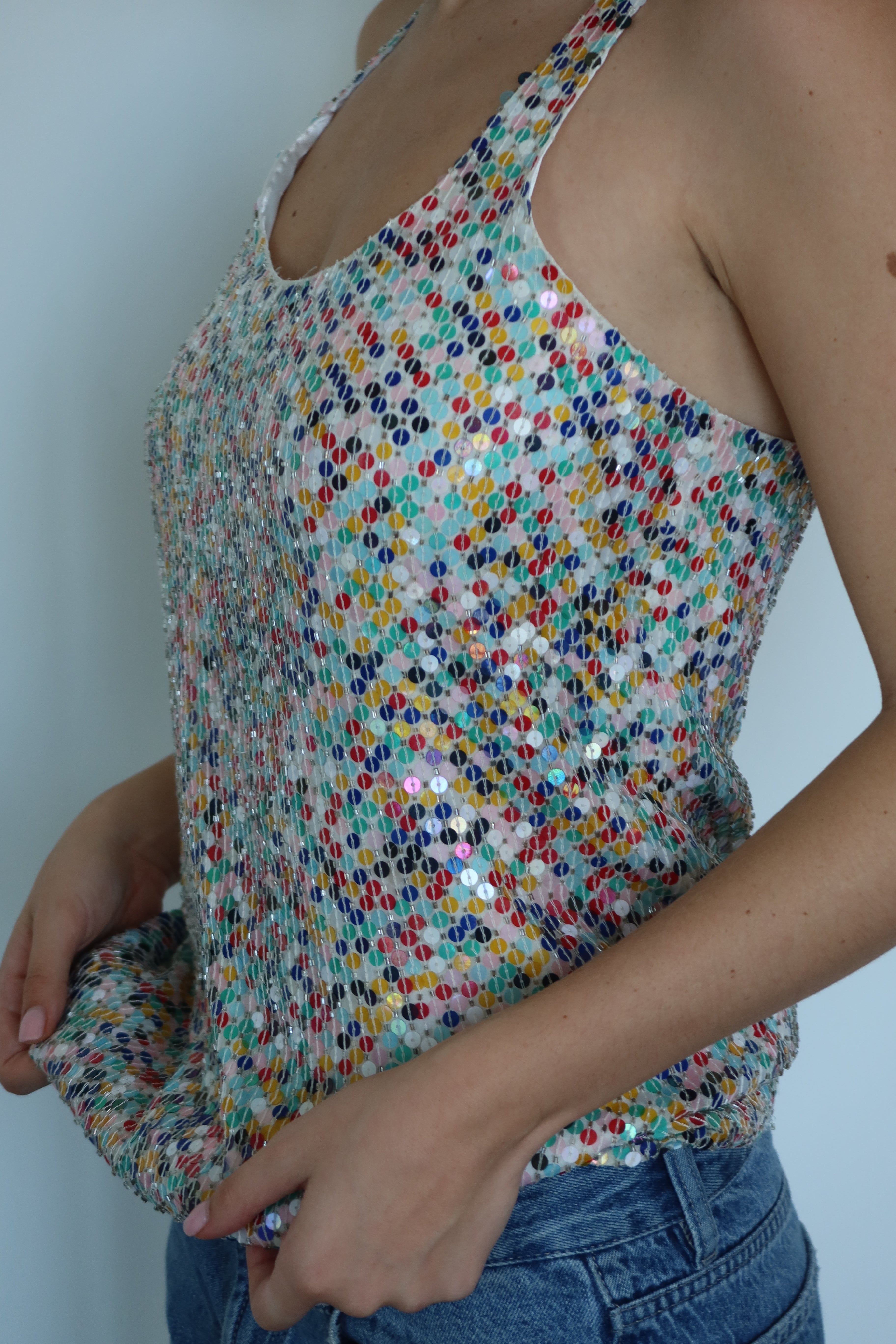 Parker Multicolor Sequin Tank Top