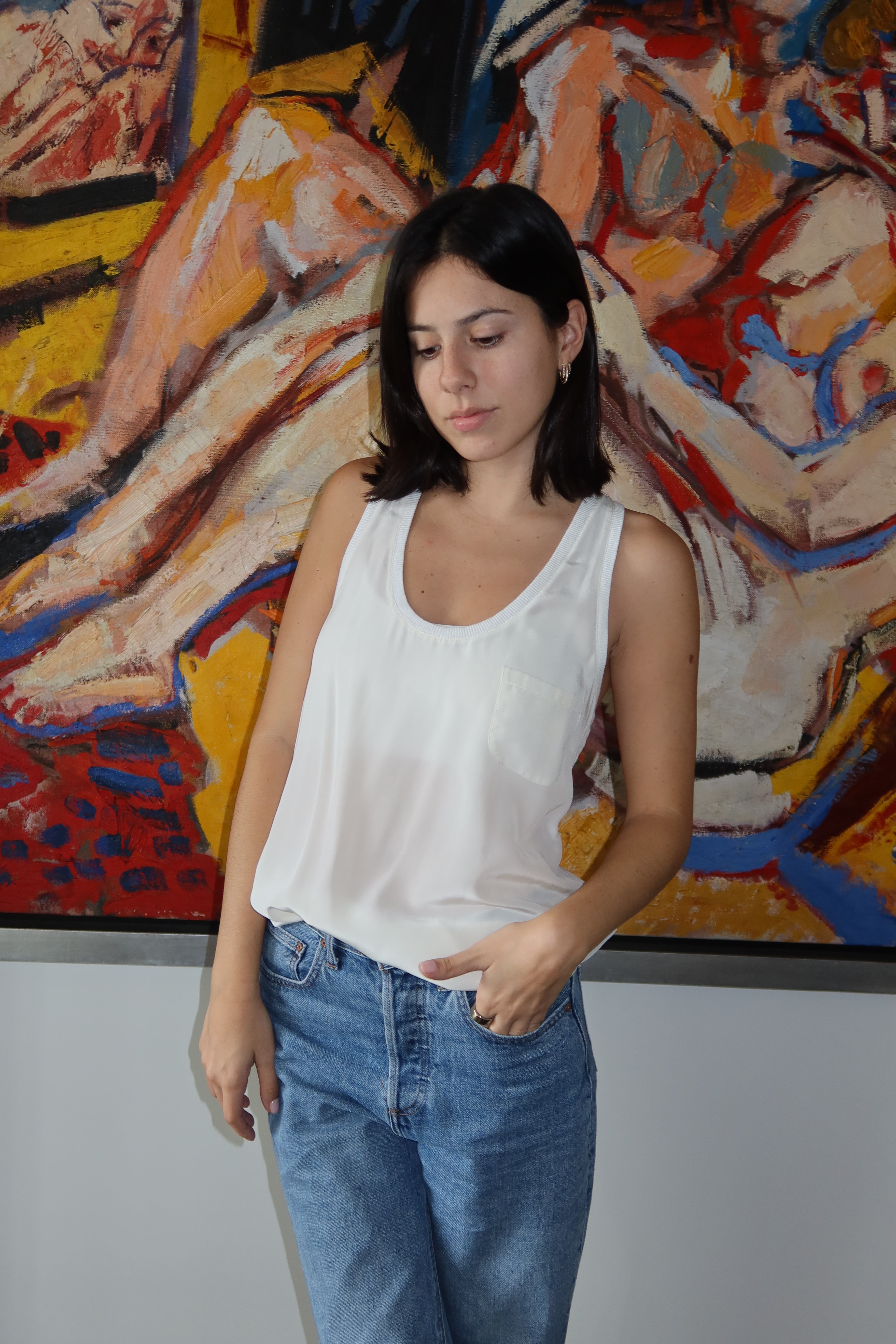 Joie Silky Scoop Neck Tank