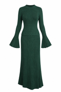 Zimmermann Forest Green Ribbed Knit Set