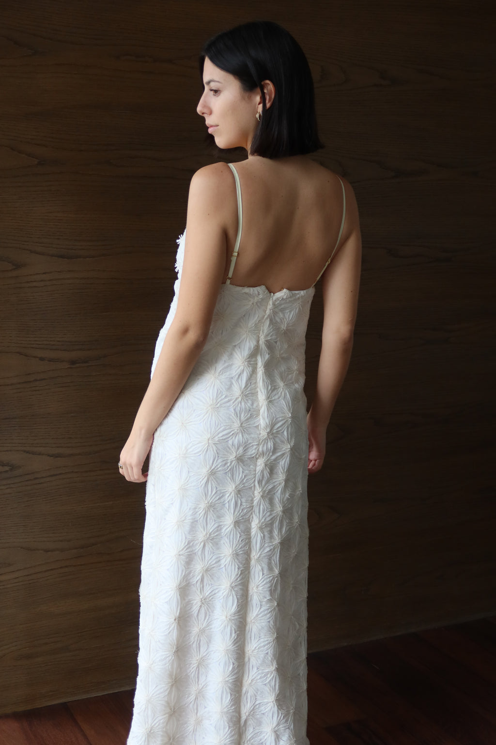 Vestido Maxi Blanco Bordado de Baobab