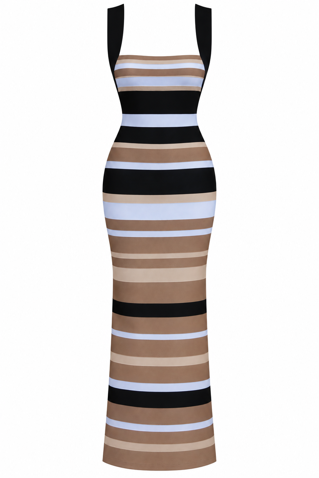 Hervé Léger x Law Roach Striped Bandage Dress