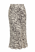 Massimo Dutti Animal Print Bias-Cut Maxi Skirt