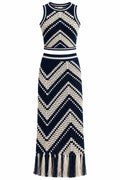 Zimmermann Navy & Ivory Crochet Set