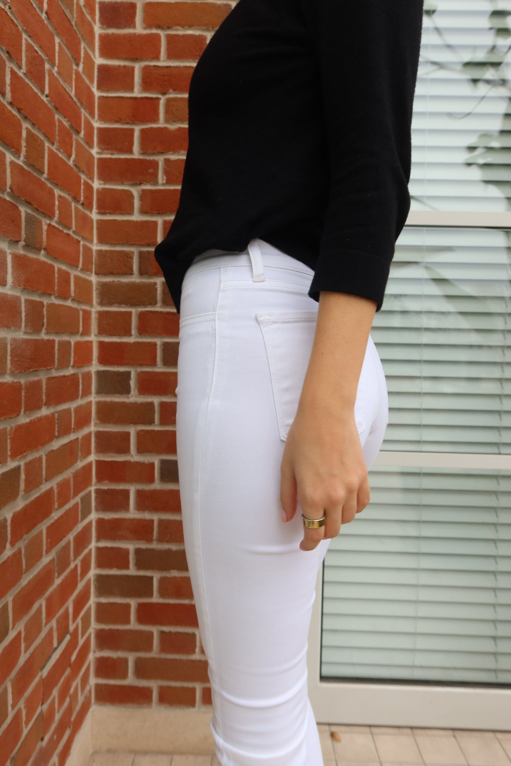 J Brand White Skinny Jeans