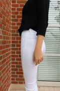 J Brand White Skinny Jeans