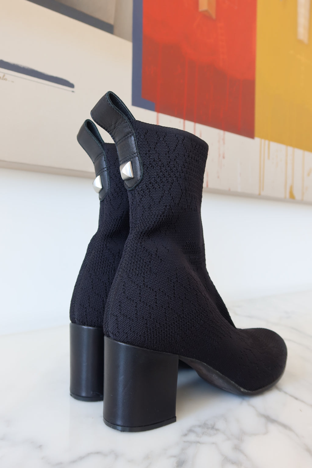 Botines Zadig & Voltaire Negros de Tejido Tipo Media