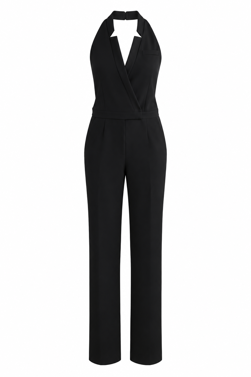 Veronica Beard Black Halter Jumpsuit