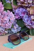 Tiffany & Co. Blue & Gold Oversized Square Sunglasses