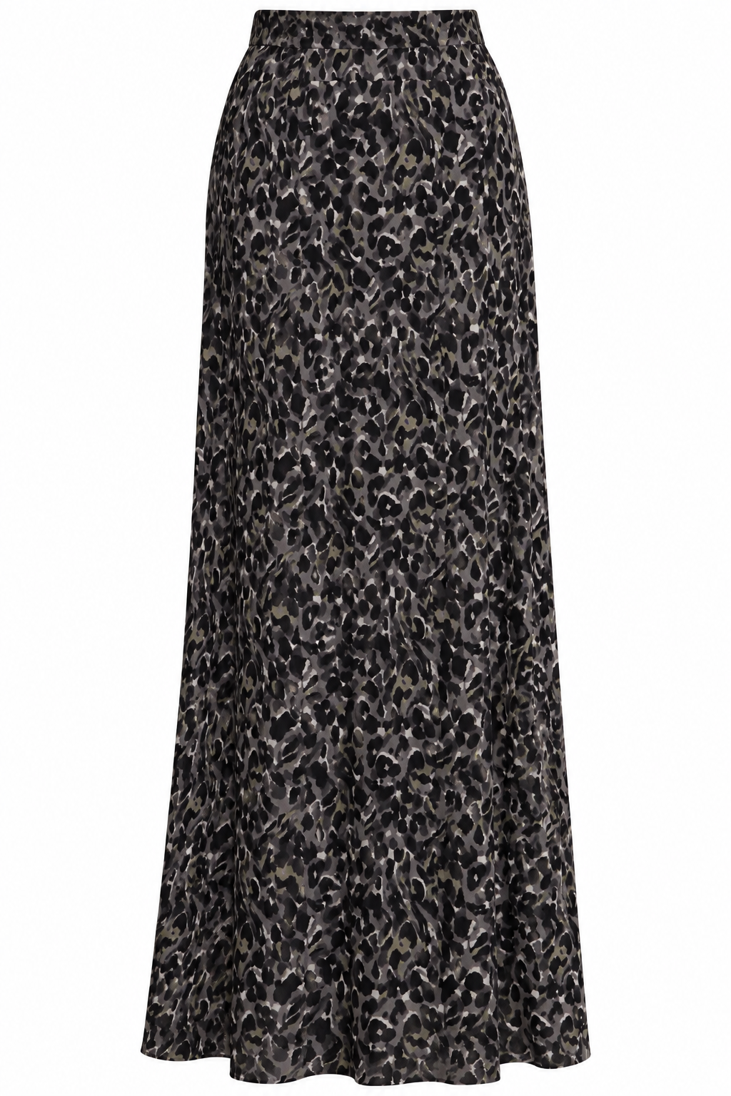 AllSaints Flowy Leopard-Print Maxi Skirt