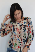 Blusa Estampada Floral de Alice + Olivia